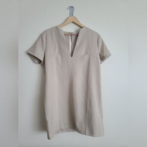 AEL amyenjoylife shift tan dress size l